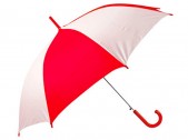 Зонт-трость «Тилос», красный/белый