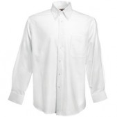 Рубашка мужская LONG SLEEVE OXFORD SHIRT 130, белый, размер S