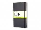 Записная книжка А5  (Large) Classic Soft (нелинованный), черный, размер A5