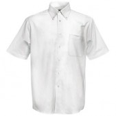 Рубашка мужская SHORT SLEEVE OXFORD SHIRT 130 , белый, размер L
