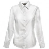 Рубашка женская LONG SLEEVE OXFORD SHIRT LADY-FIT 130, белый, размер L