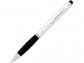 Ручка-стилус шариковая «Ziggy», серебристый/черный, размер синие чернила
