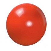 Мяч пляжный надувной, красный, D=40-50 см, не накачан, ПВХ, красный
