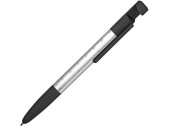 Ручка-стилус металлическая шариковая «Multy», серебристый/черный