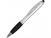 Ручка-стилус шариковая «Nash», серебристый/черный, размер черные чернила