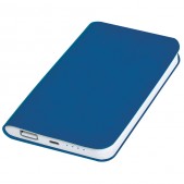 Универсальный аккумулятор 'Silki' (5000mAh),синий, 7,5х12,1х1,1см, искусственная кожа,пласти, синий